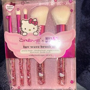 The Crème Shop x Hello Kitty Makeup Brush Set - Pink